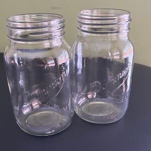 Dominion Gem Mason Jars - Set of 2 Vintage